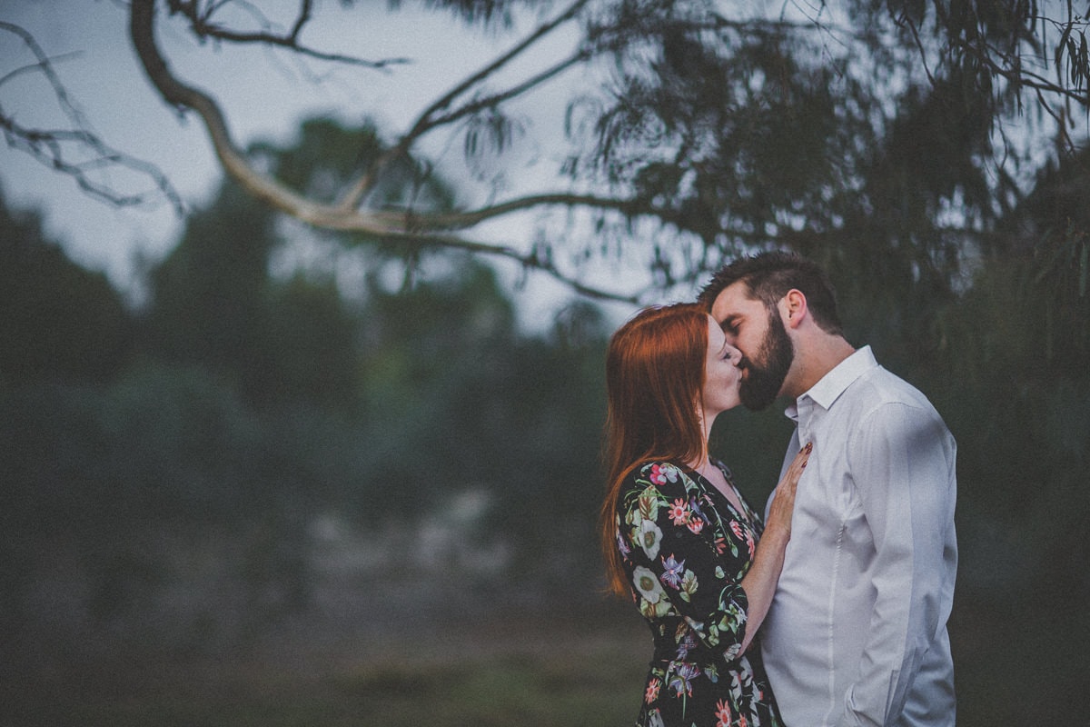 Engagement photography in a Melbourne park