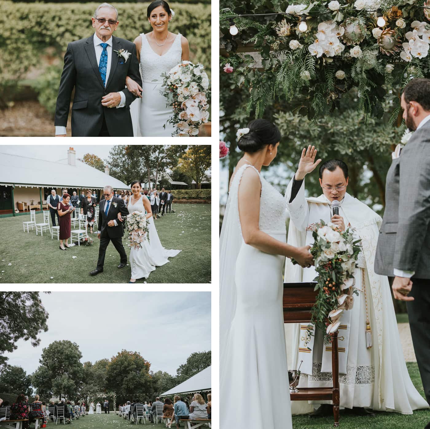 Garden Wedding Ceremony at Flowerdale Estate - Wedding photography by freshphotography